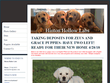 Tablet Screenshot of hhkennels.net